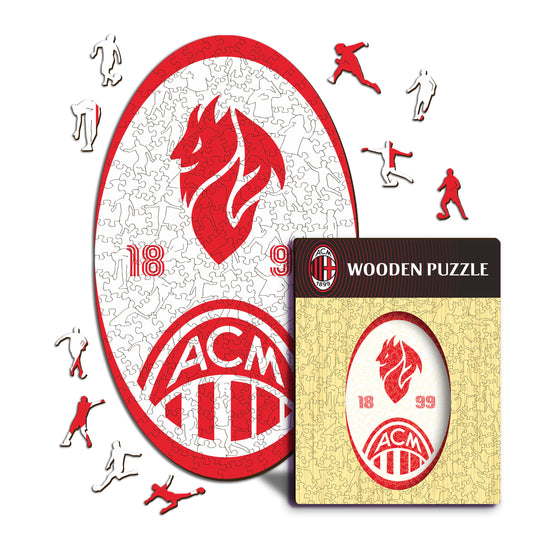 AC Milan® Retro Logo - Holzpuzzle