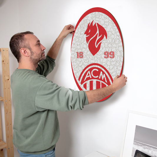 AC Milan® Retro Logo - Holzpuzzle