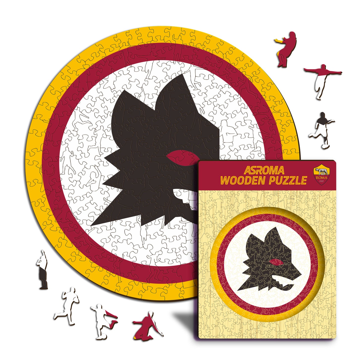 AS Roma® Logo Lupetto - Holzpuzzle