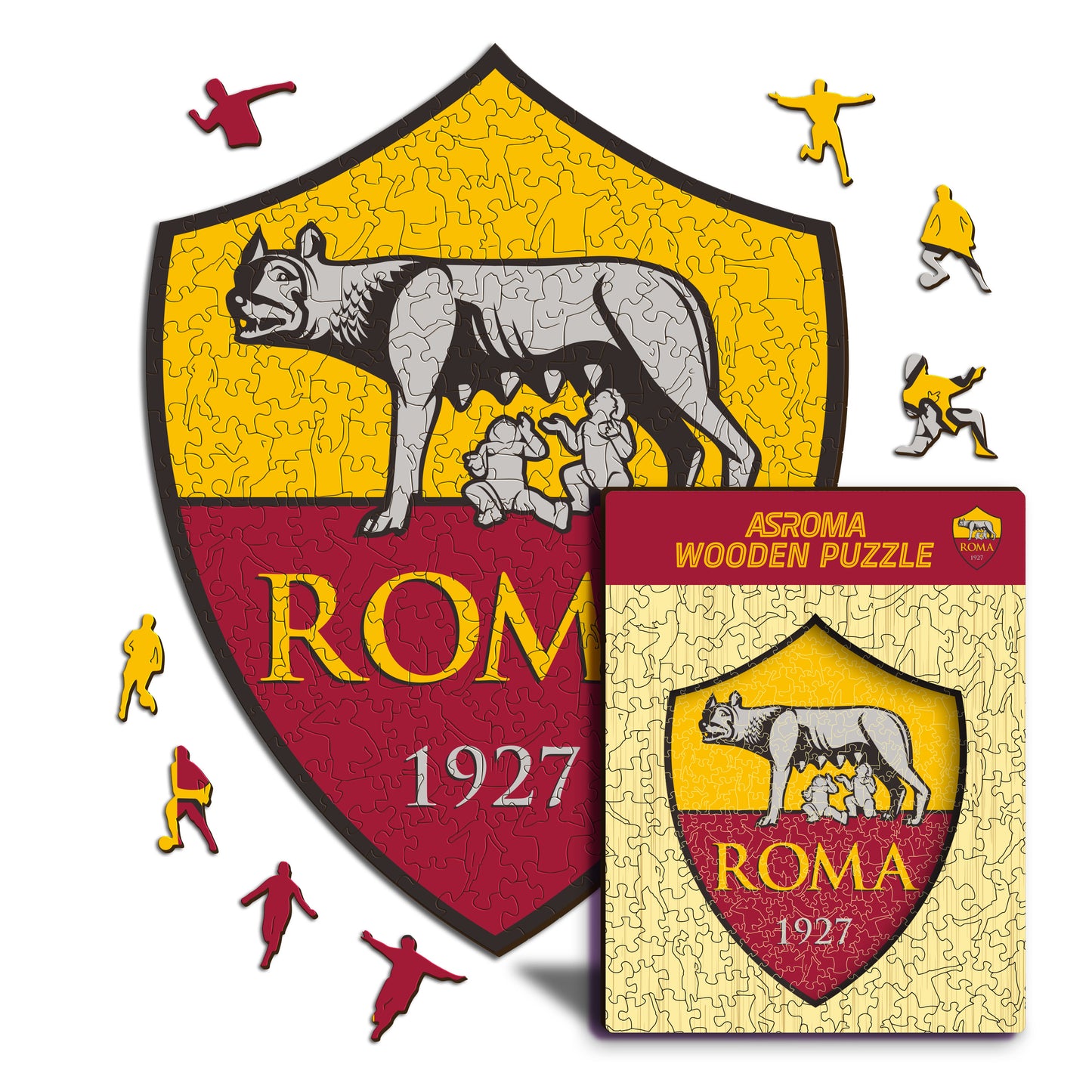 AS Roma® Logo - Holzpuzzle