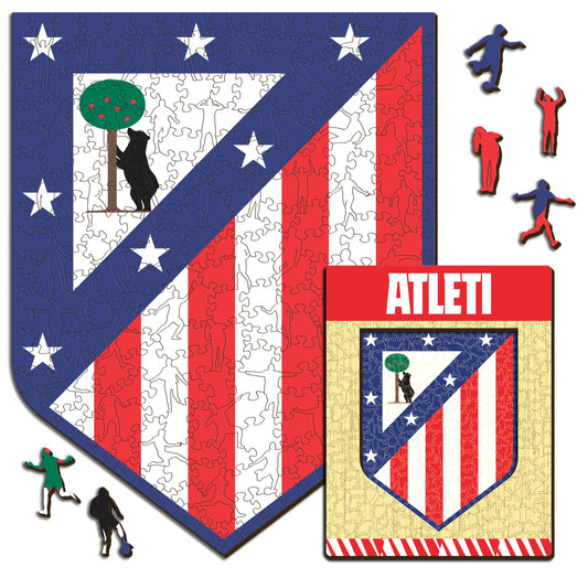Atlético de Madrid® Logo - Holzpuzzle