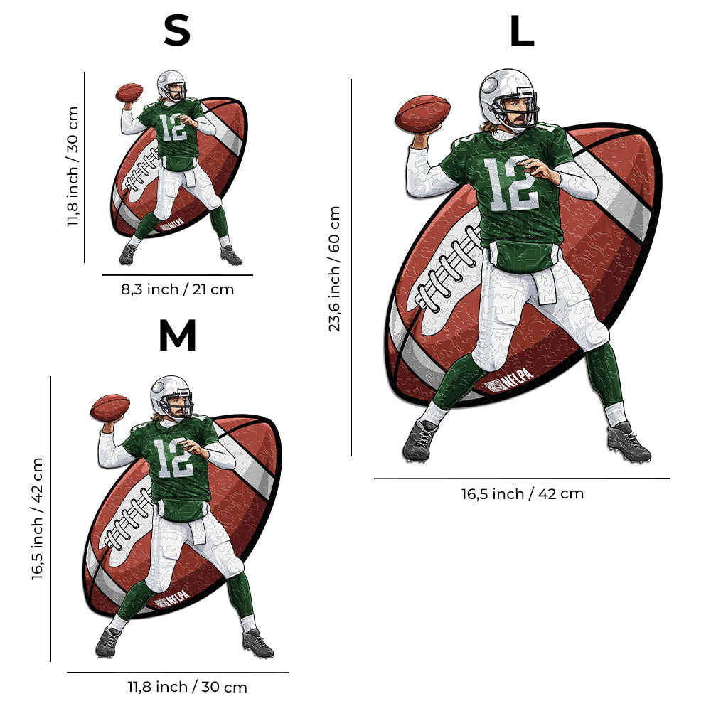Aaron Rodgers (Packers) - Holzpuzzle