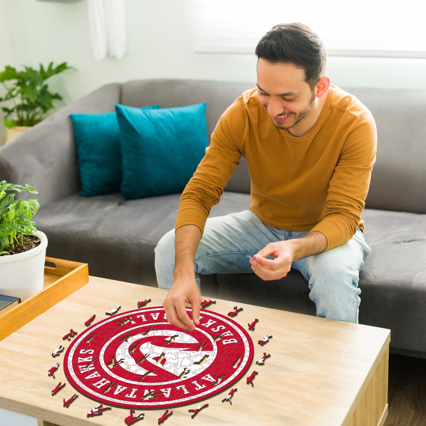 Atlanta Hawks™ Logo - Holzpuzzle