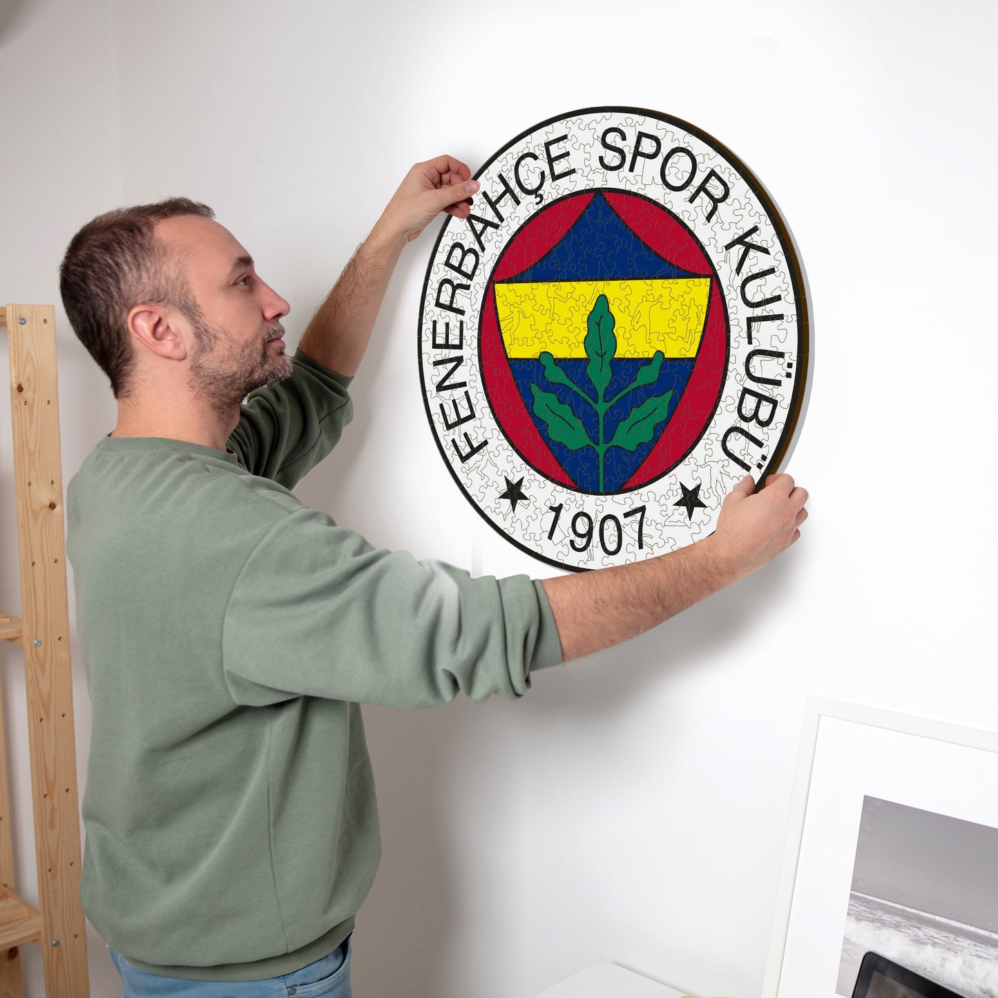 Fenerbahçe S.K.® Logo - Holzpuzzle