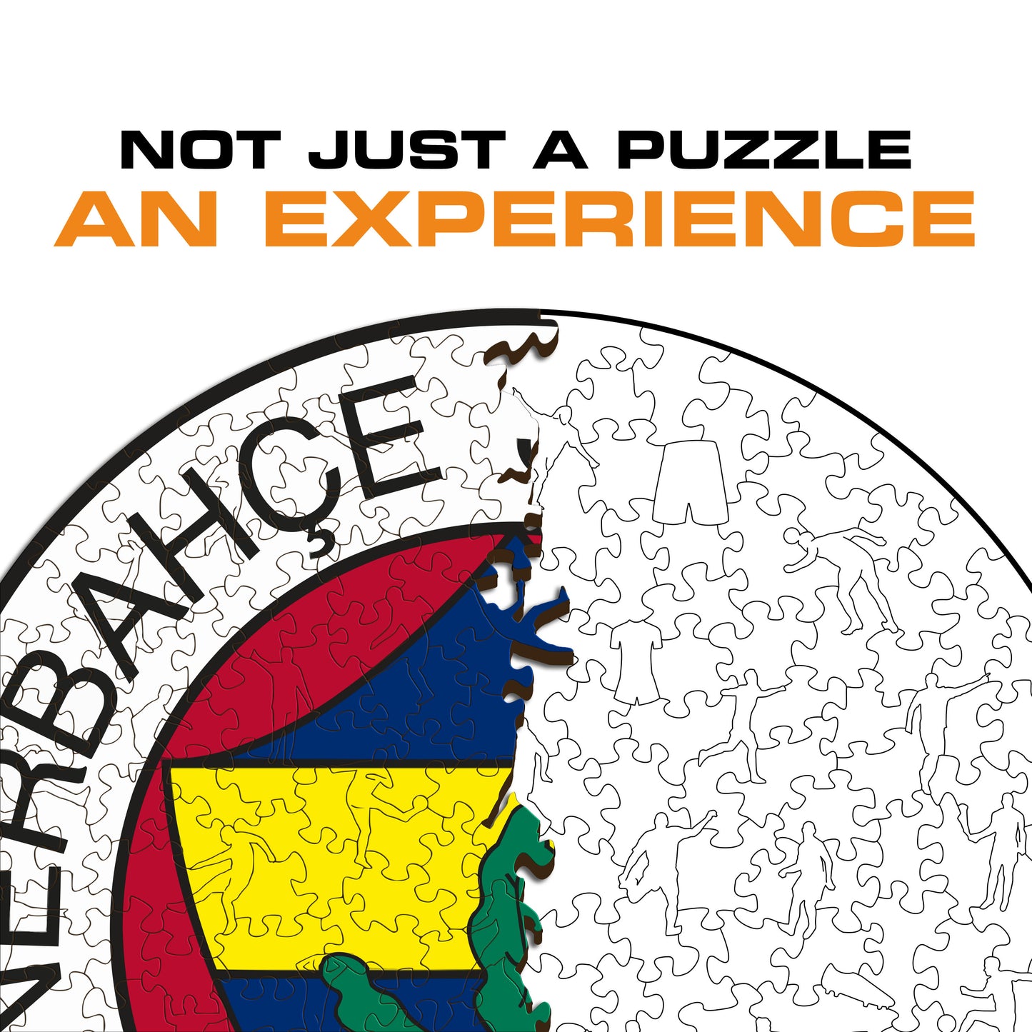 Fenerbahçe S.K.® Logo - Holzpuzzle