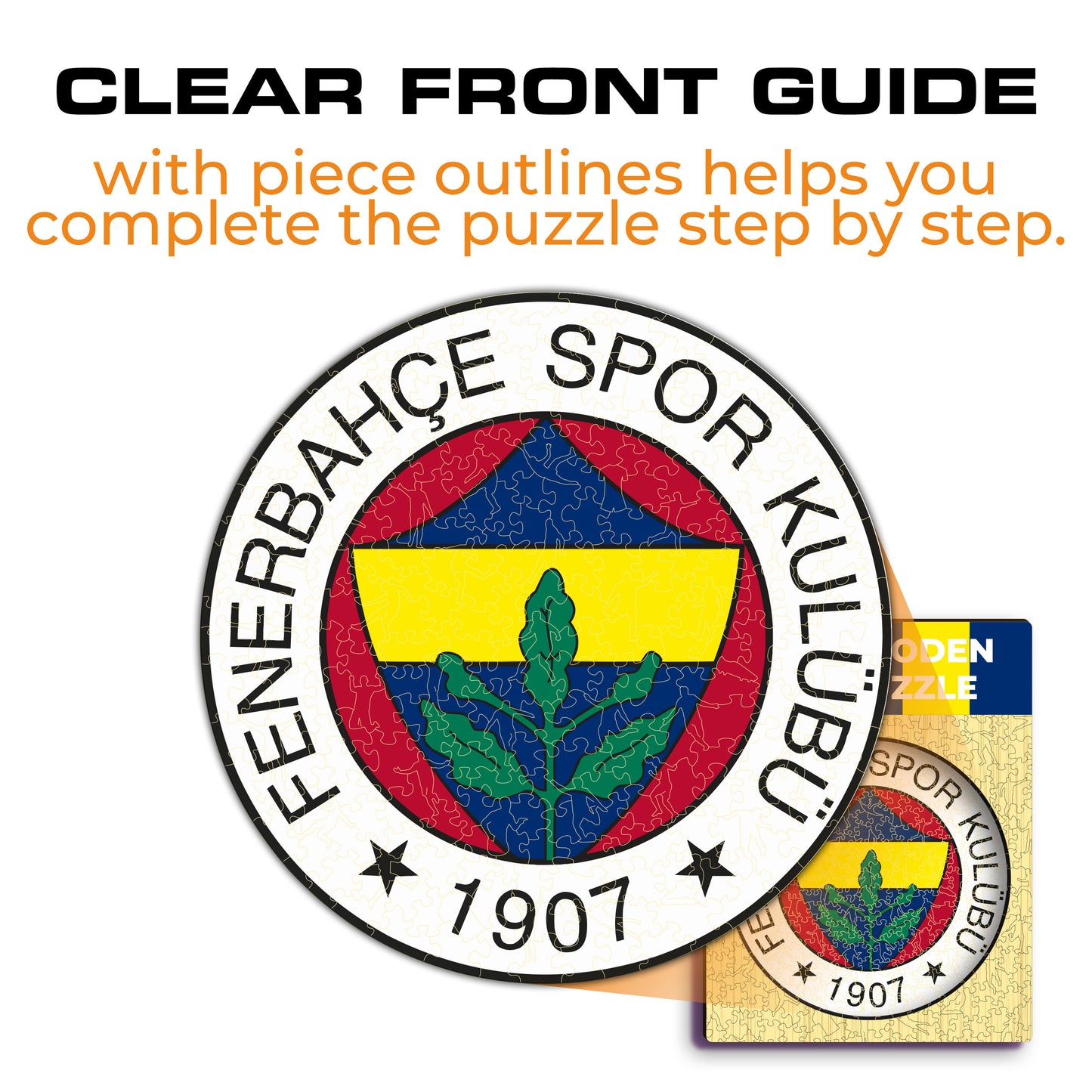 Fenerbahçe S.K.® Logo - Holzpuzzle