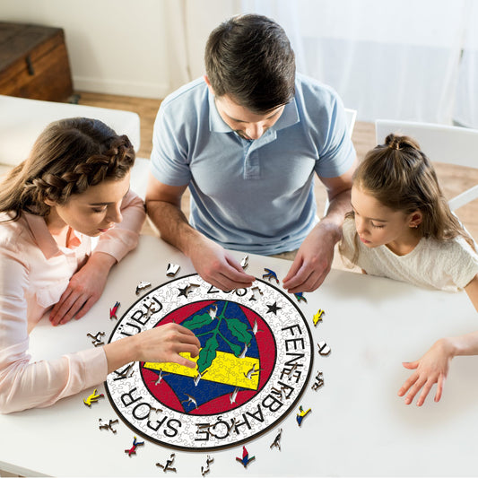 Fenerbahçe S.K.® Logo - Holzpuzzle