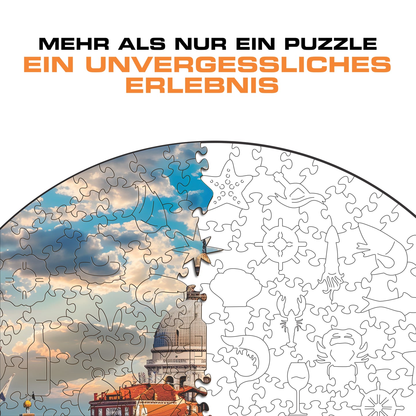 Wunderschönes Venedig - Holzpuzzle