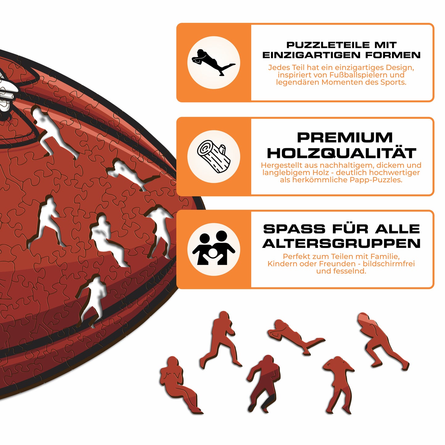 Chicago Bears™ Football - Holzpuzzle
