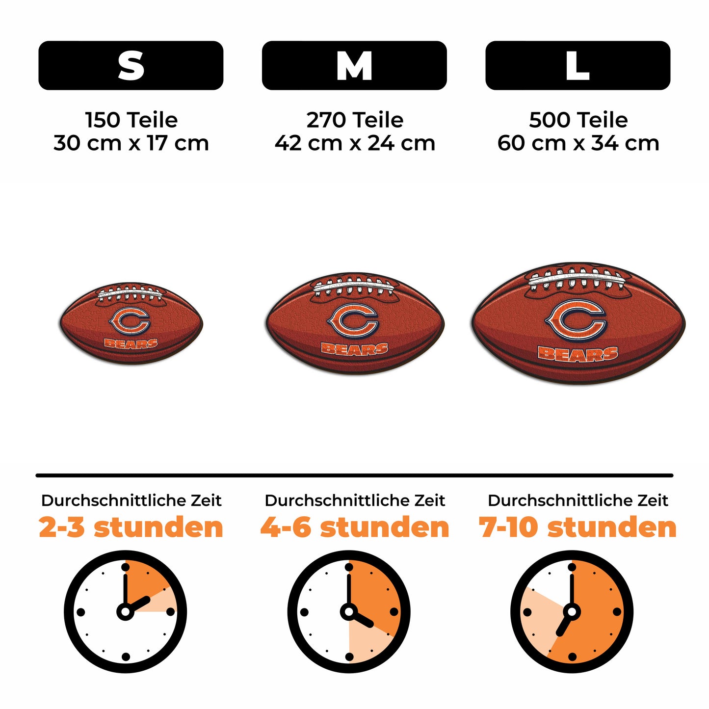 Chicago Bears™ Football - Holzpuzzle