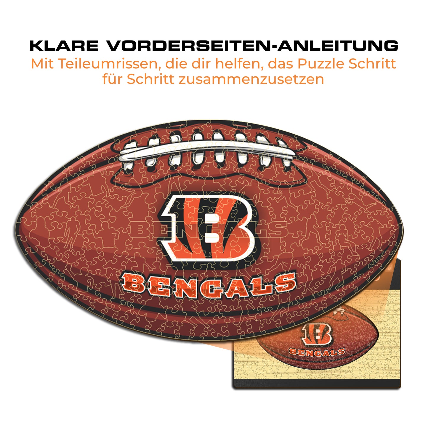 Cincinnati Bengals™ Football - Holzpuzzle