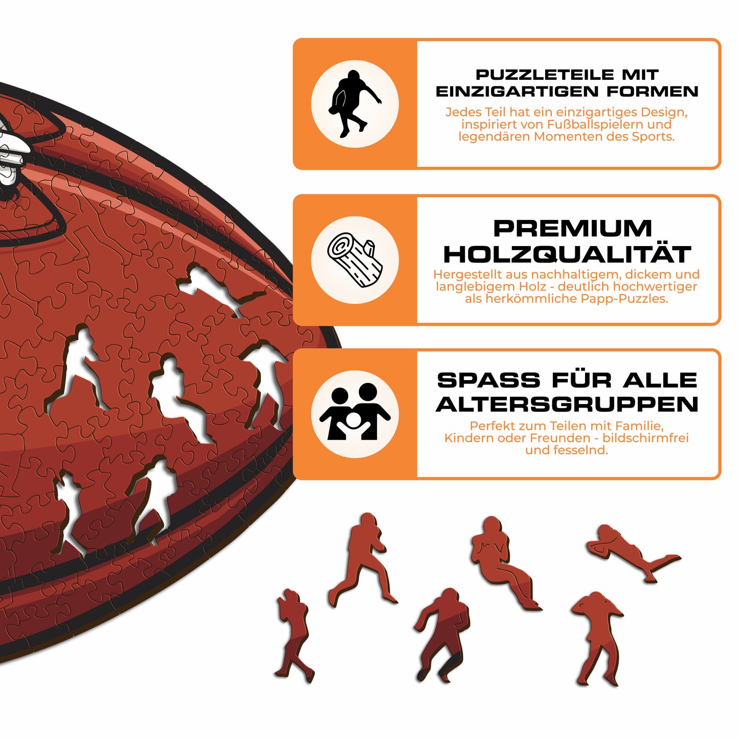 Buffalo Bills™ Football - Holzpuzzle