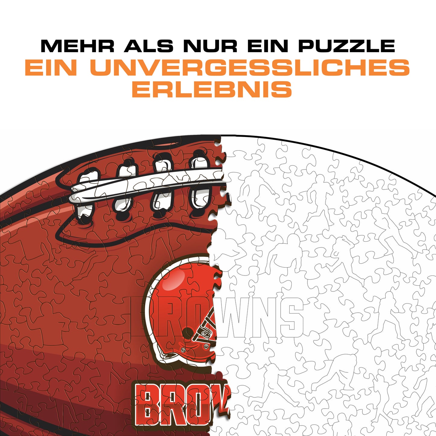 Cleveland Browns™ Football - Holzpuzzle