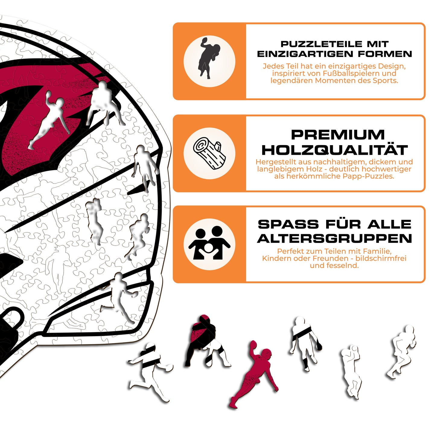 Arizona Cardinals™ Helm - Holzpuzzle