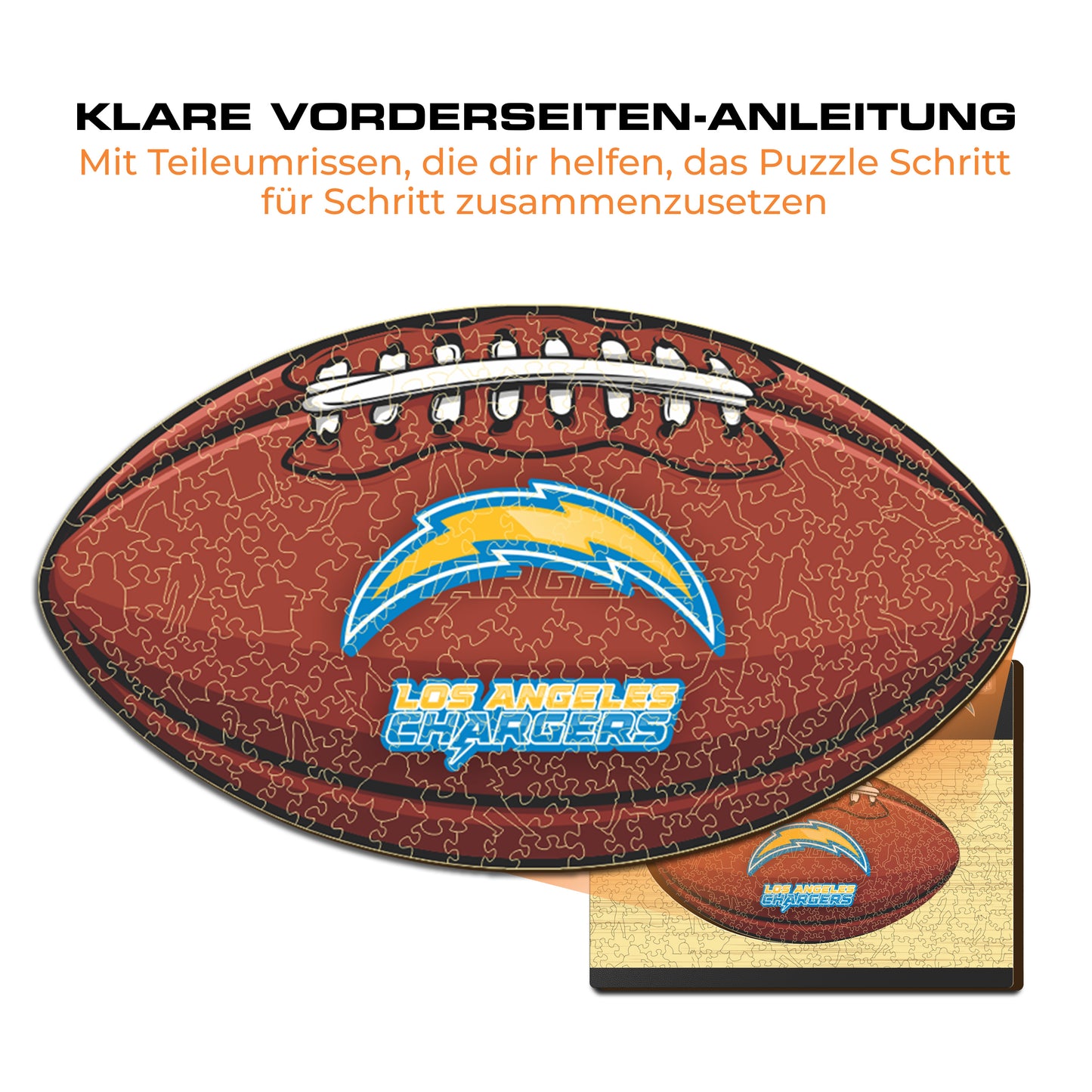 Los Angeles Chargers™ Football - Holzpuzzle