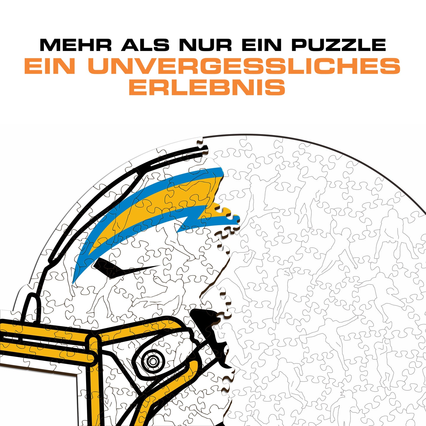 Los Angeles Chargers™ Helm - Holzpuzzle