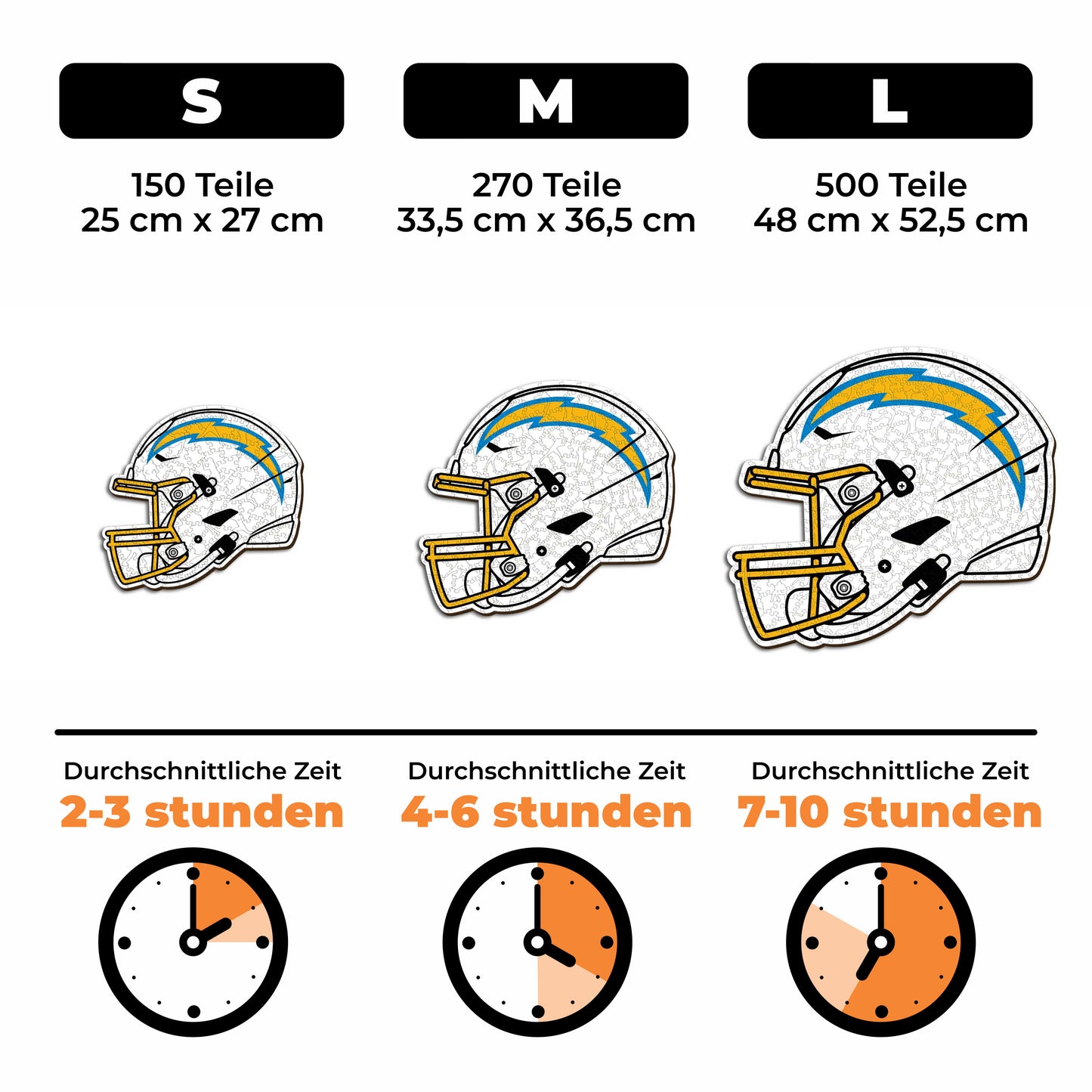Los Angeles Chargers™ Helm - Holzpuzzle