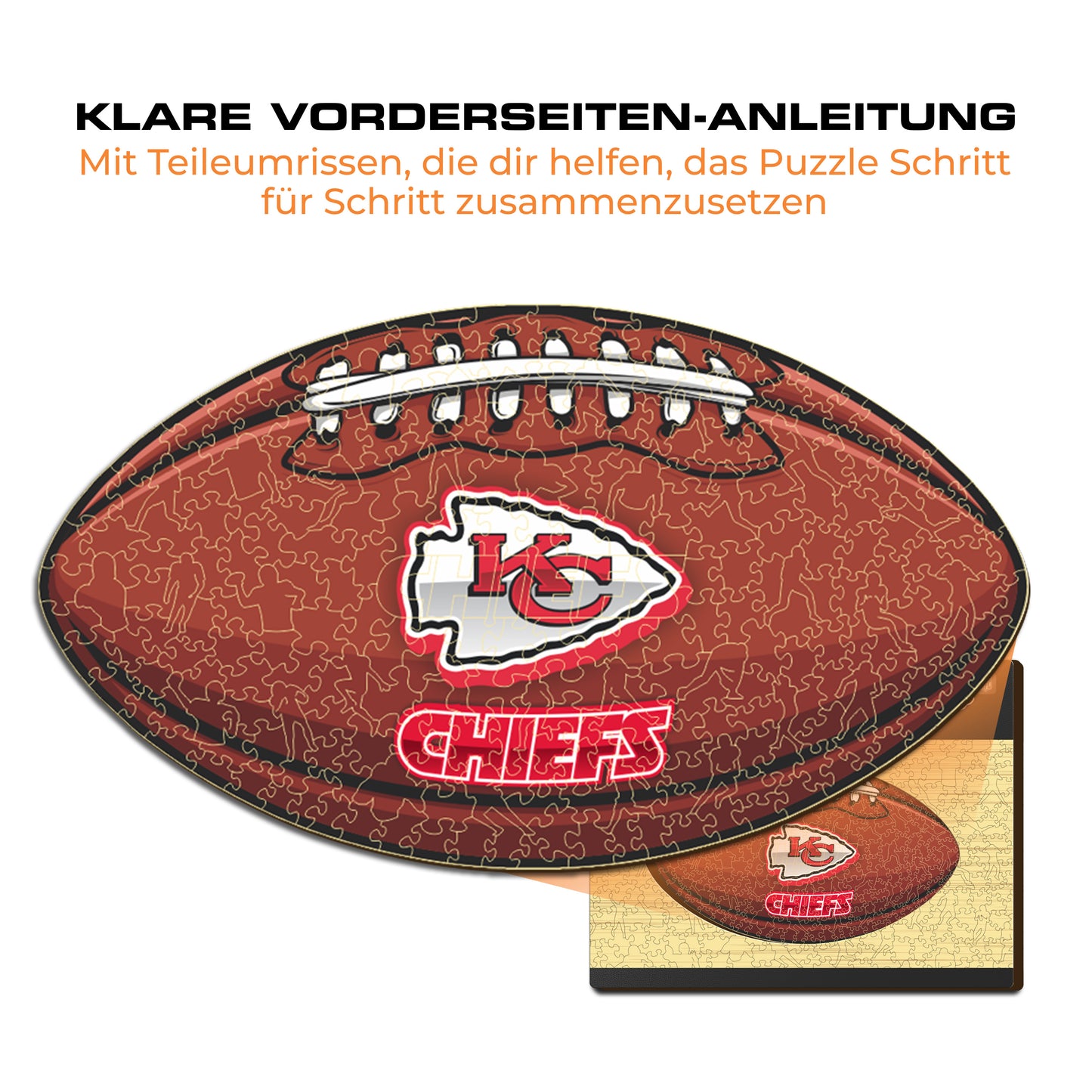 Kansas City Chiefs™ Football - Holzpuzzle