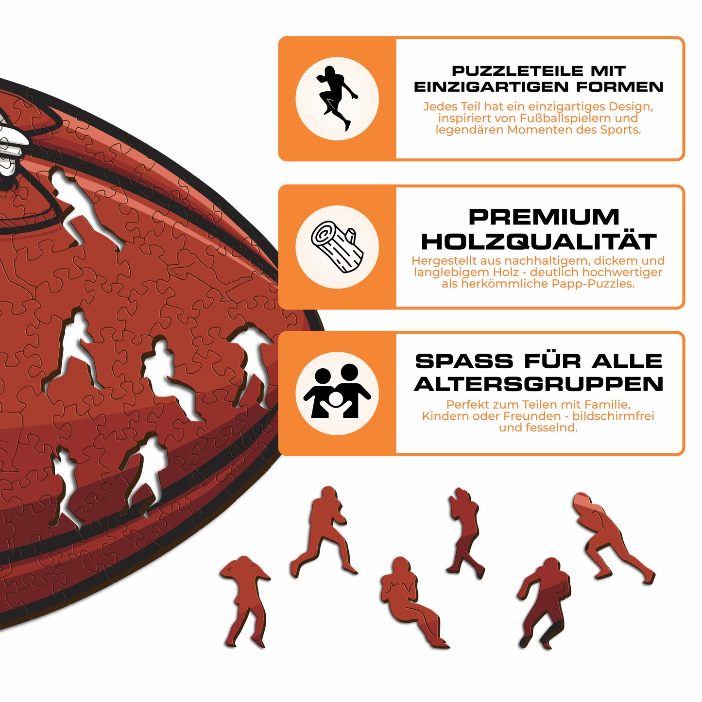 Kansas City Chiefs™ Football - Holzpuzzle