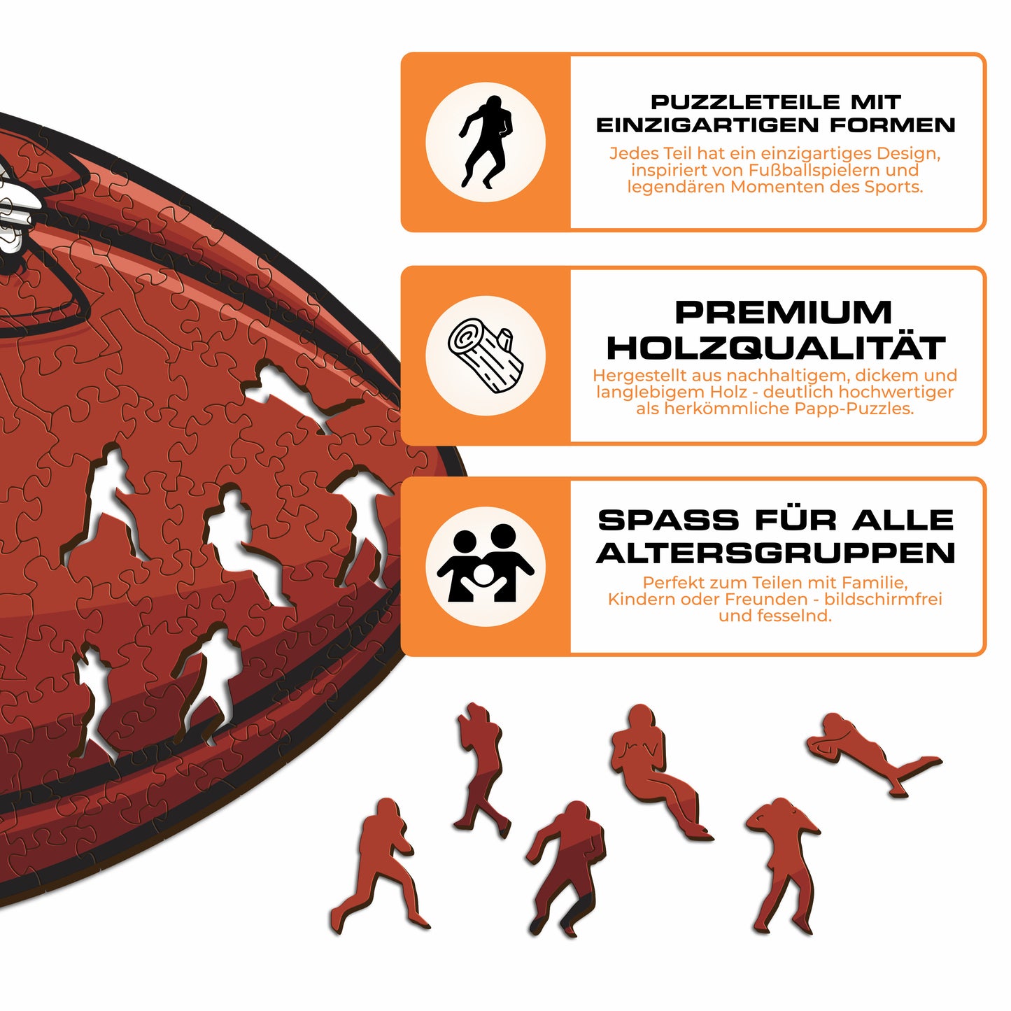 Indianapolis Colts™ Football - Holzpuzzle