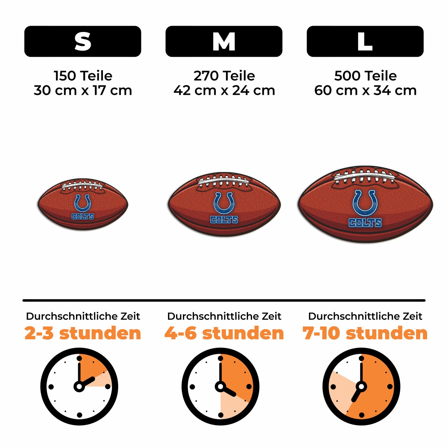 Indianapolis Colts™ Football - Holzpuzzle