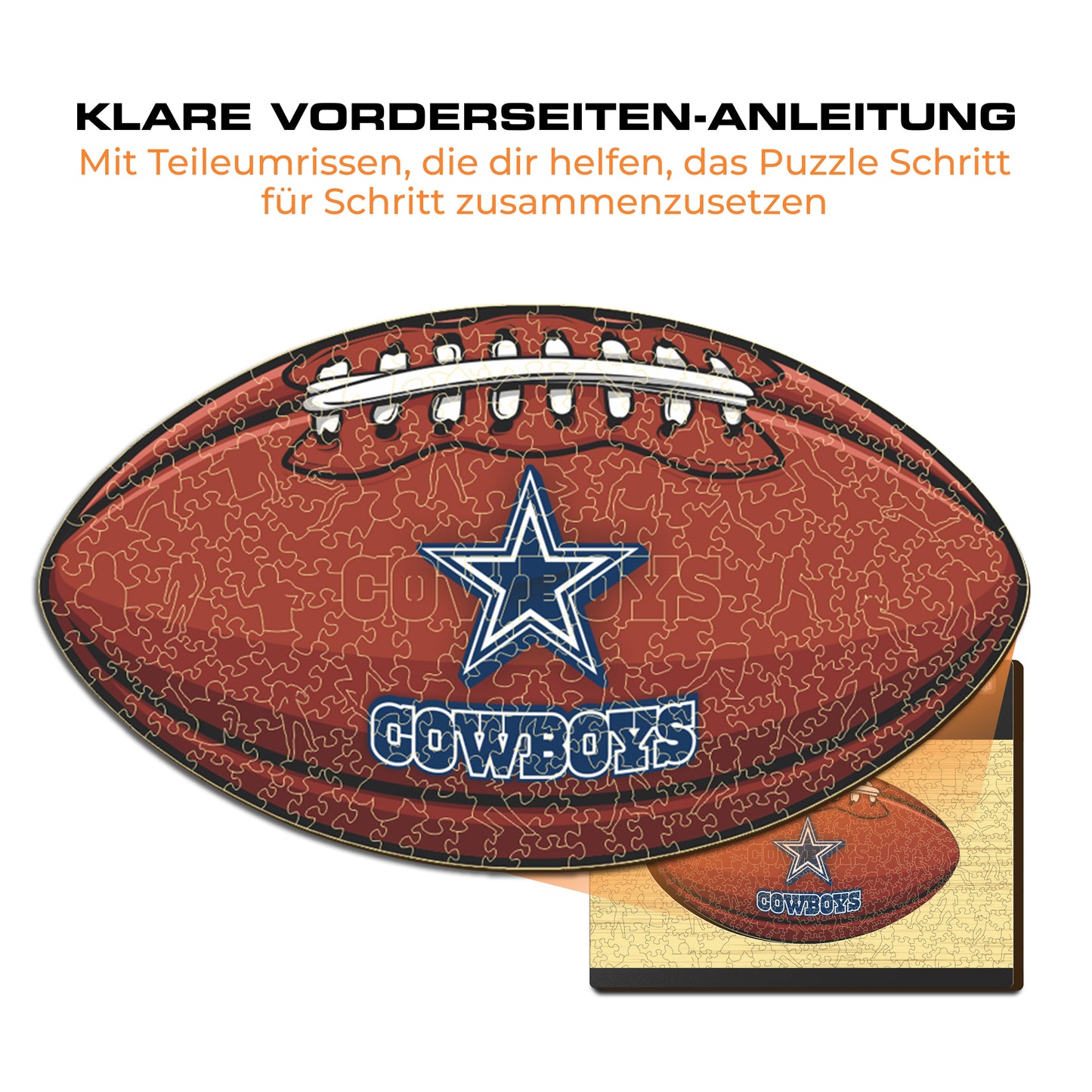 Dallas Cowboys™ Football - Holzpuzzle