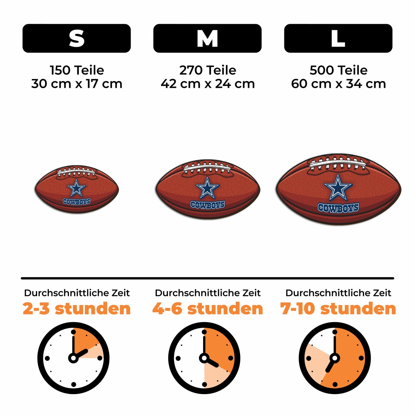 Dallas Cowboys™ Football - Holzpuzzle