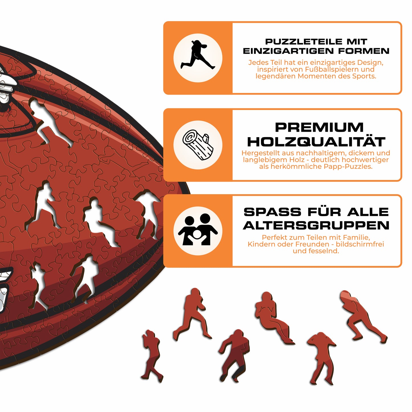 Philadelphia Eagles™ Football - Holzpuzzle