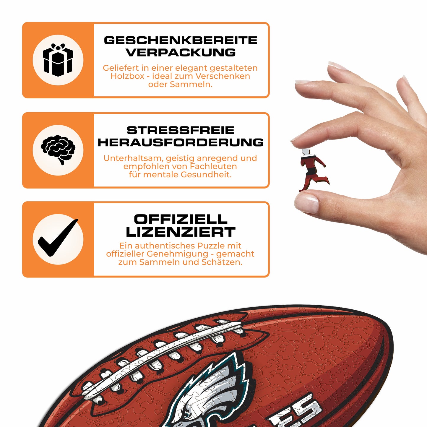 Philadelphia Eagles™ Football - Holzpuzzle