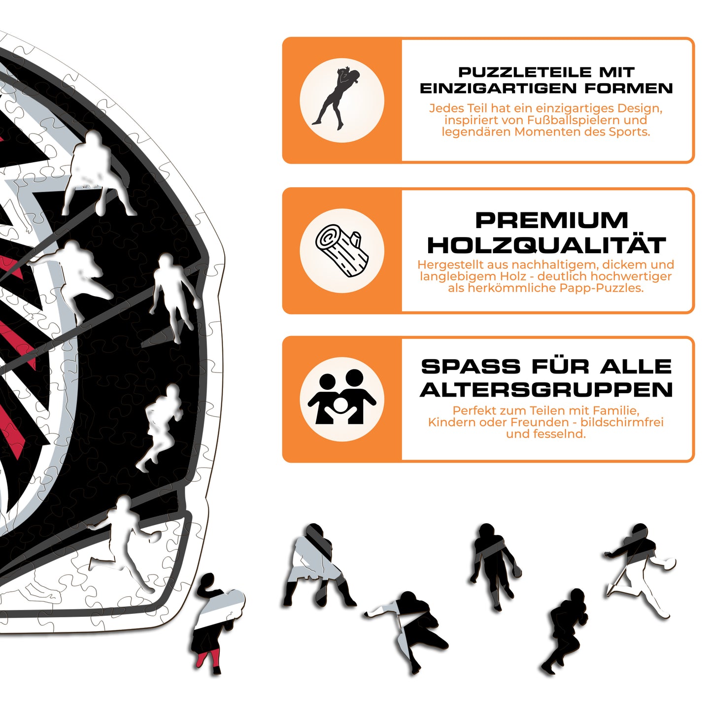 Atlanta Falcons™ Helm - Holzpuzzle
