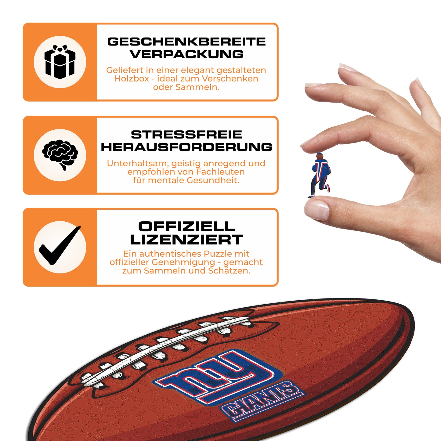New York Giants™ Football - Holzpuzzle