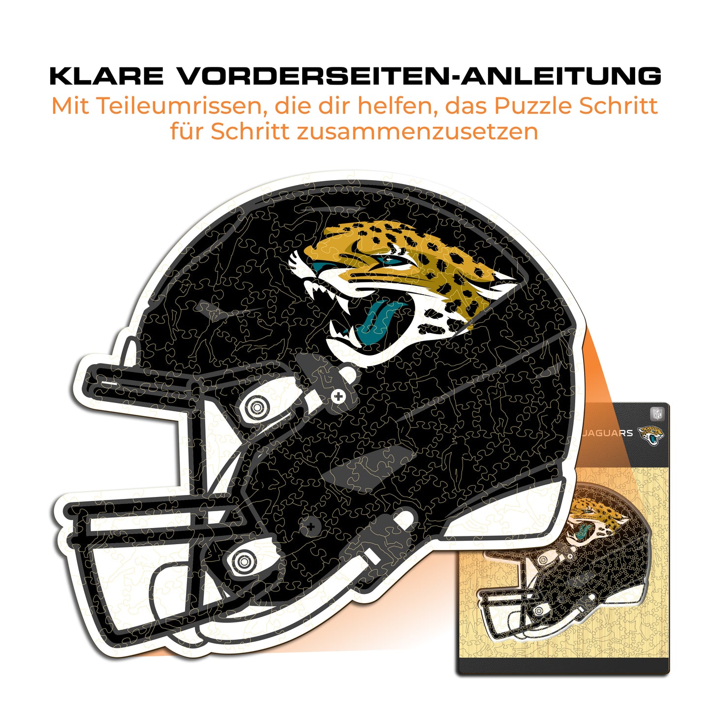 Jacksonville Jaguars™ Helm - Holzpuzzle