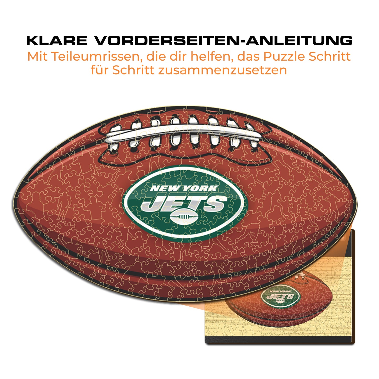 New York Jets™ Football - Holzpuzzle
