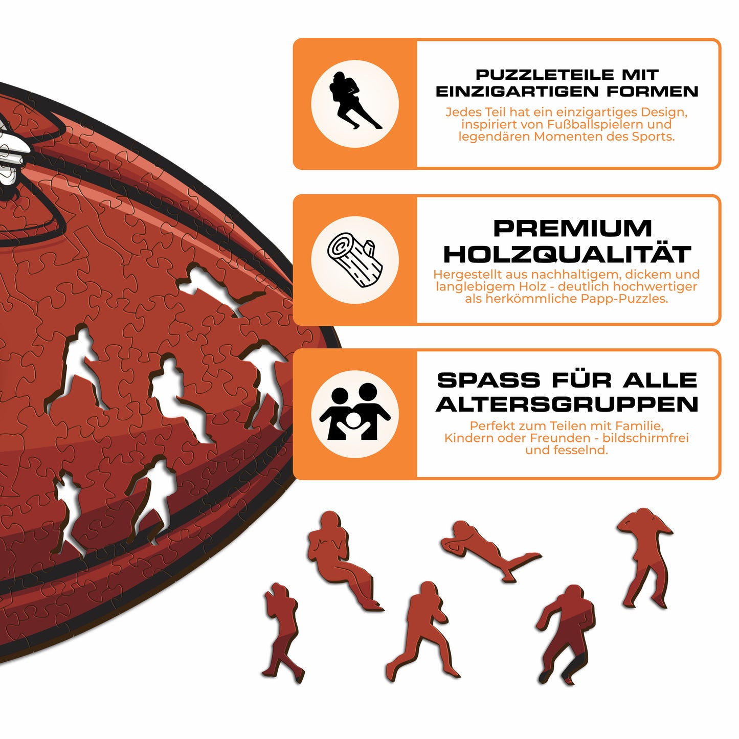 New York Jets™ Football - Holzpuzzle