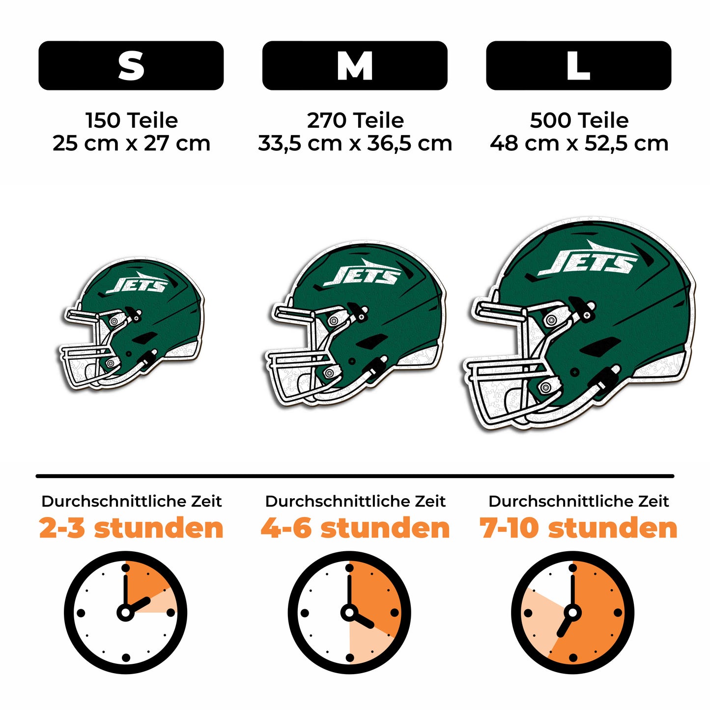New York Jets™ Helm - Holzpuzzle