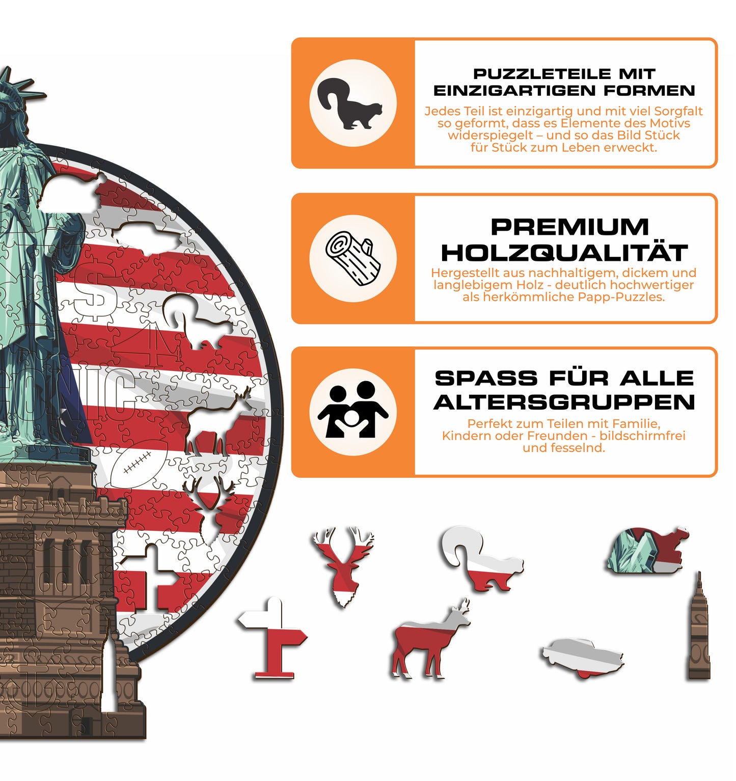 Statue of Liberty - Holzpuzzle