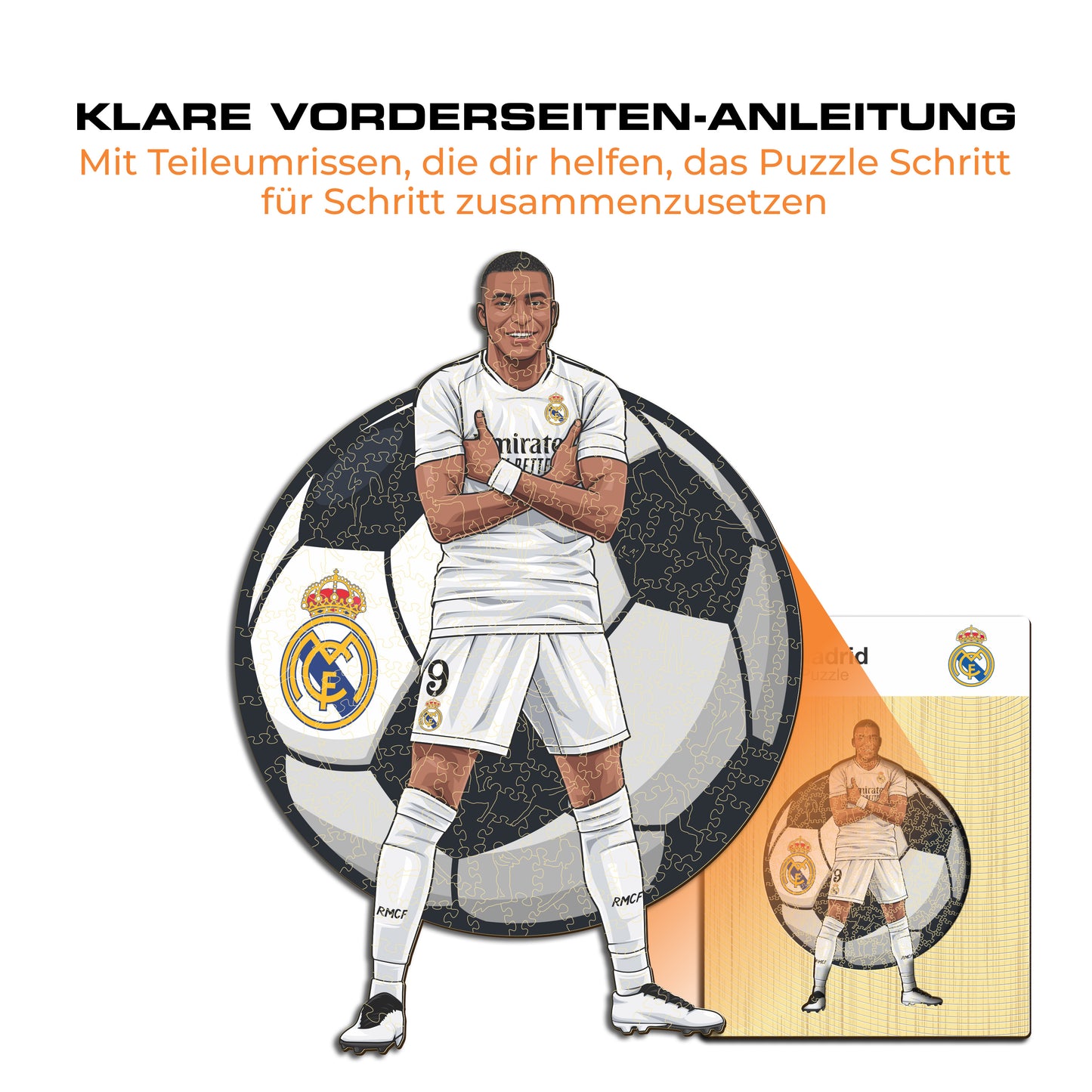 Kylian Mbappé - Holzpuzzle