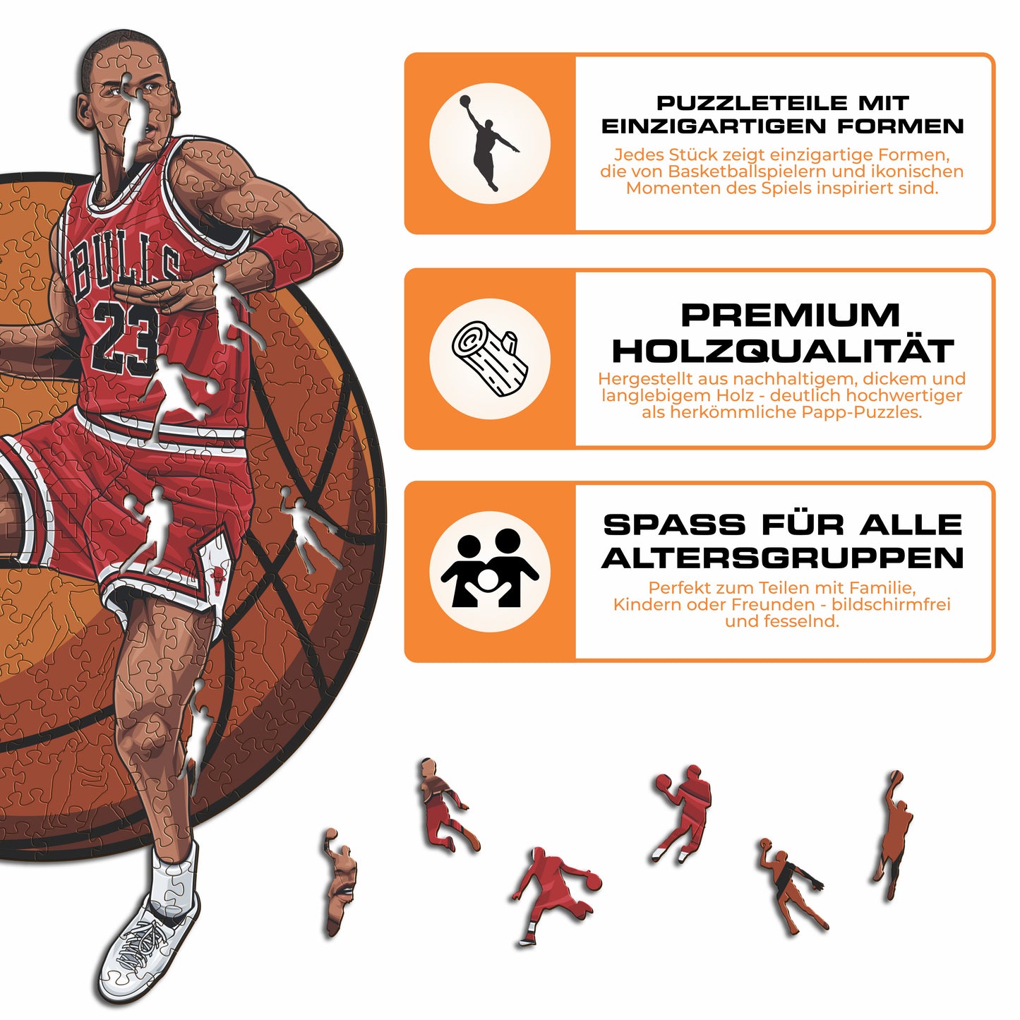 Michael Jordan - Holzpuzzle