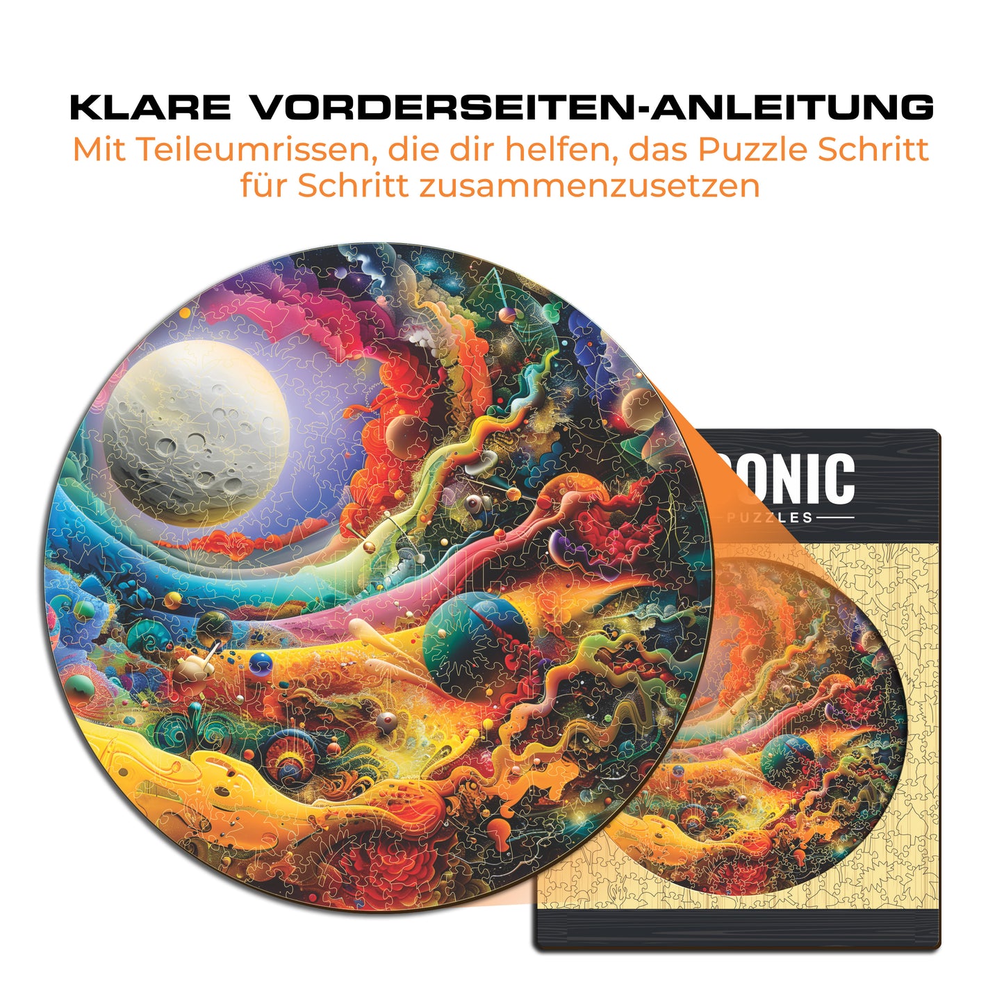 Mächtiger Mond - Holzpuzzle