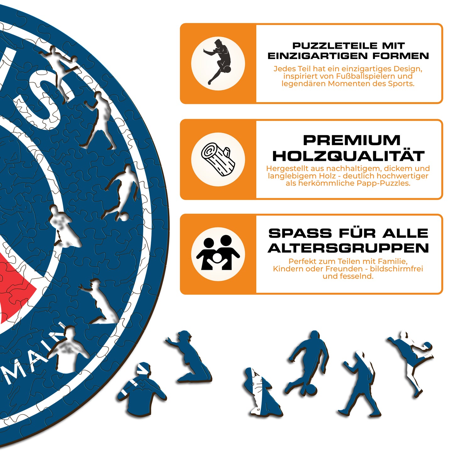 PSG FC® Logo - Holzpuzzle