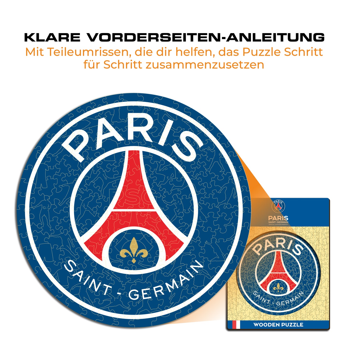 PSG FC® Logo - Holzpuzzle