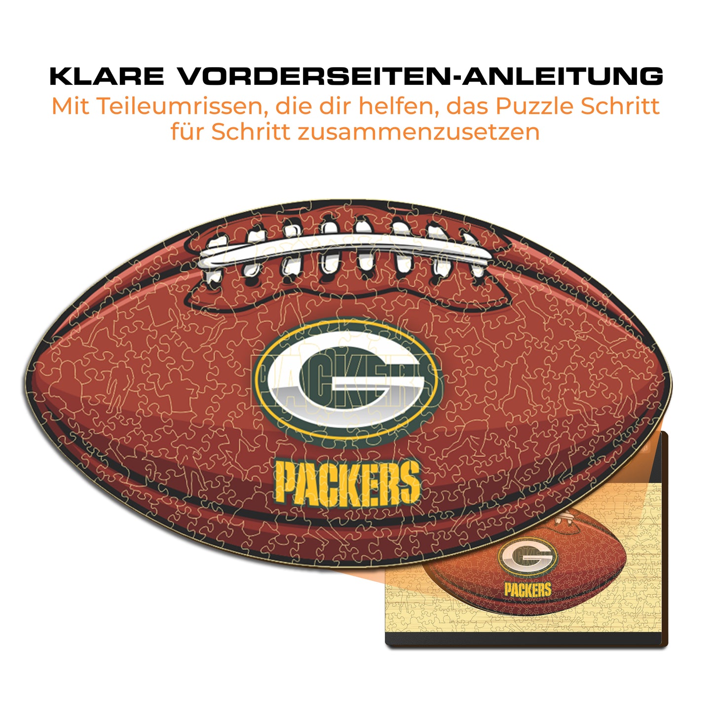 Green Bay Packers™ Football - Holzpuzzle