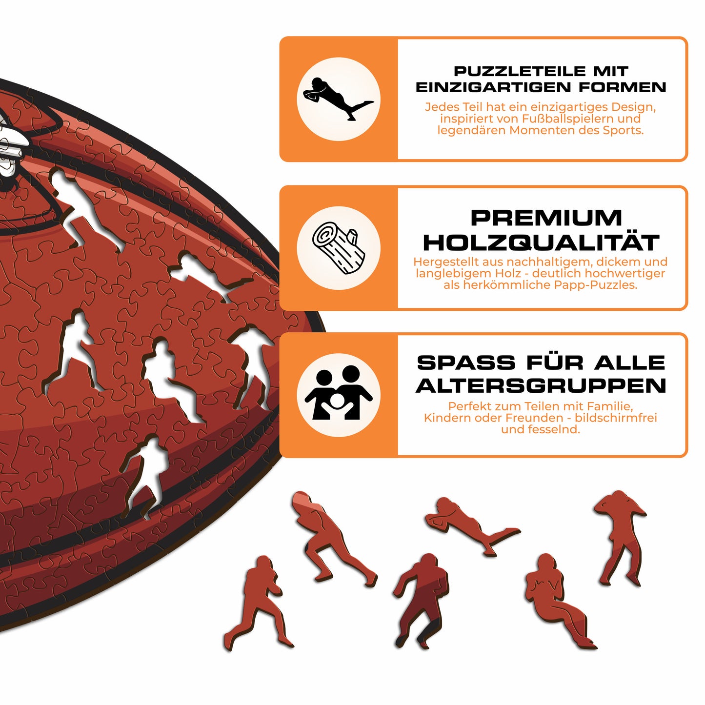 Green Bay Packers™ Football - Holzpuzzle