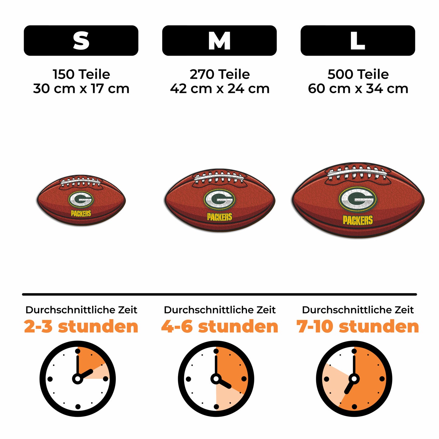 Green Bay Packers™ Football - Holzpuzzle