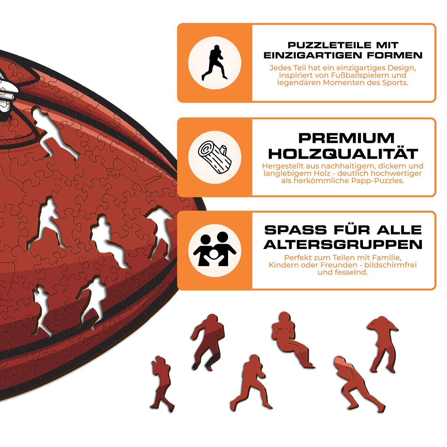 Carolina Panthers™ Football - Holzpuzzle