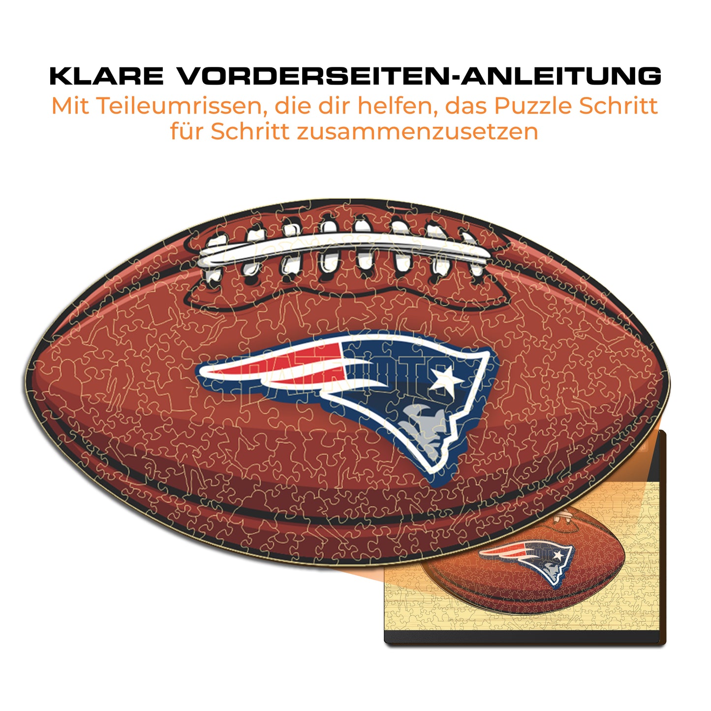 New England Patriots™ Football - Holzpuzzle