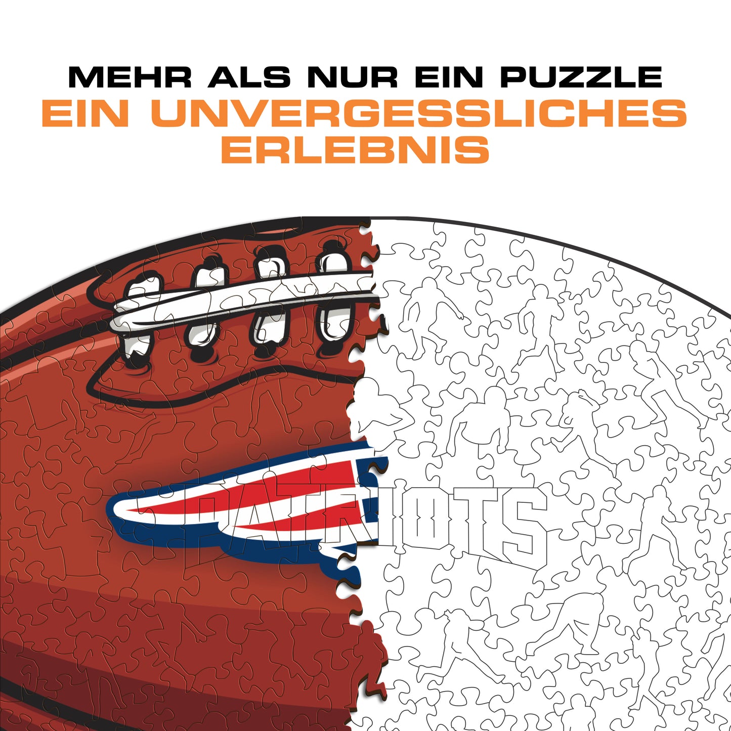 New England Patriots™ Football - Holzpuzzle