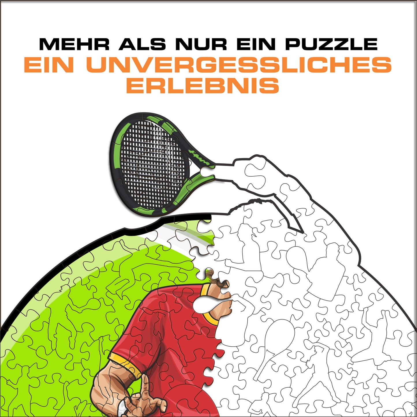 Rafael Nadal - Holzpuzzle