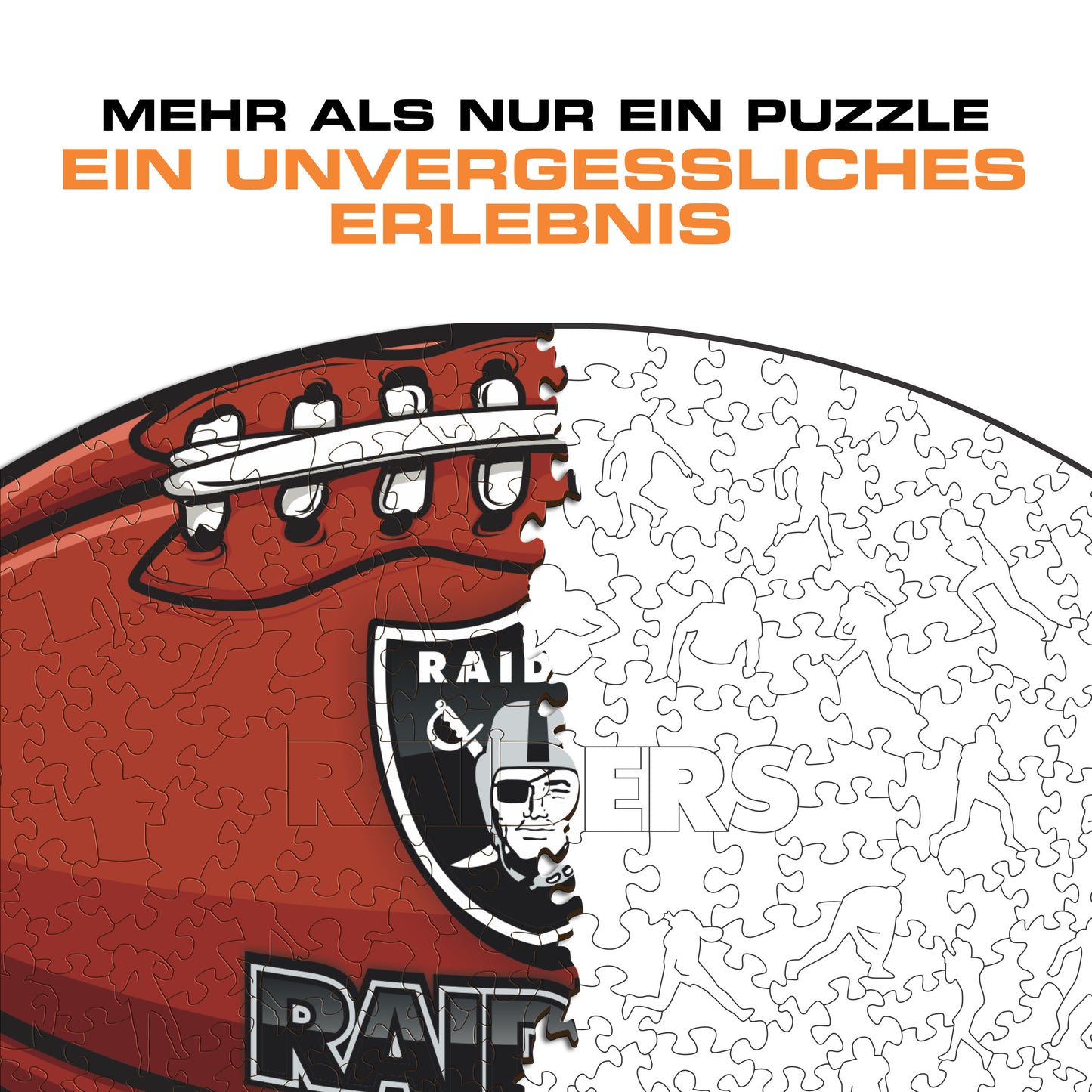 Las Vegas Raiders™ Football - Holzpuzzle