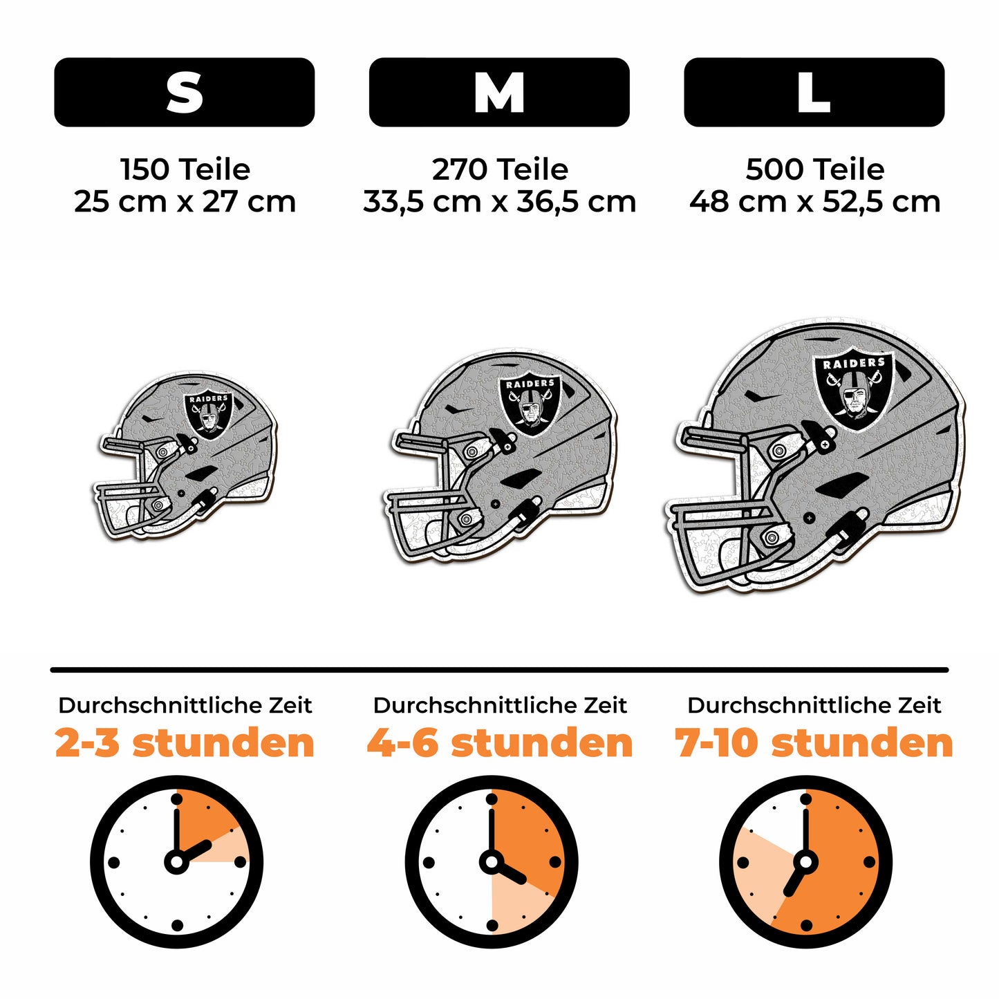 Las Vegas Raiders™ Helm - Holzpuzzle